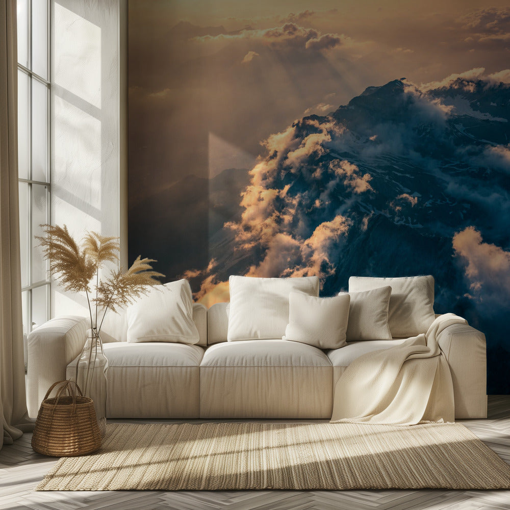 Bewolkte jurk | Behang