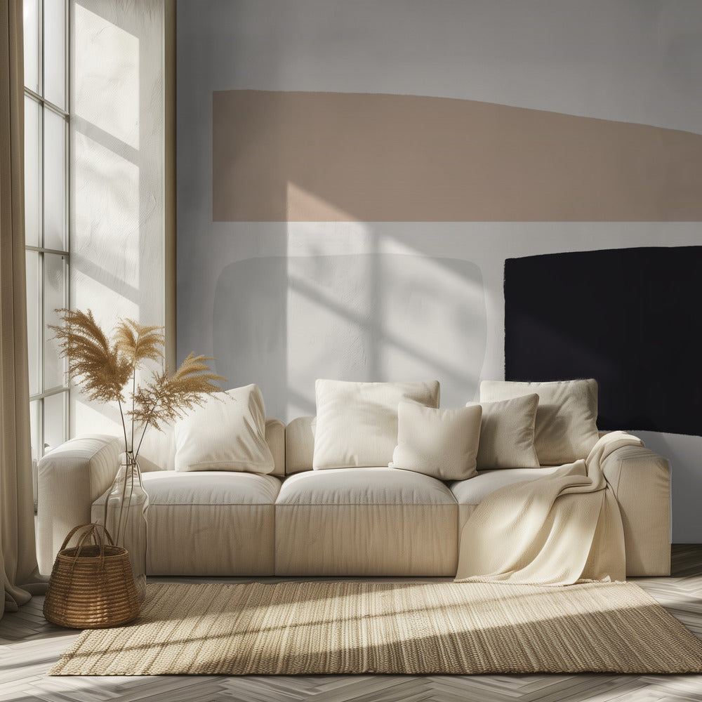 Geometric Shapes In Neutral Tones | Wallpaper