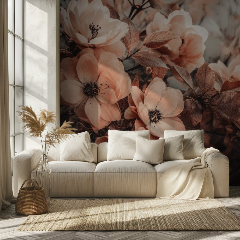 Bloemblaadjes in harmonie | Behang