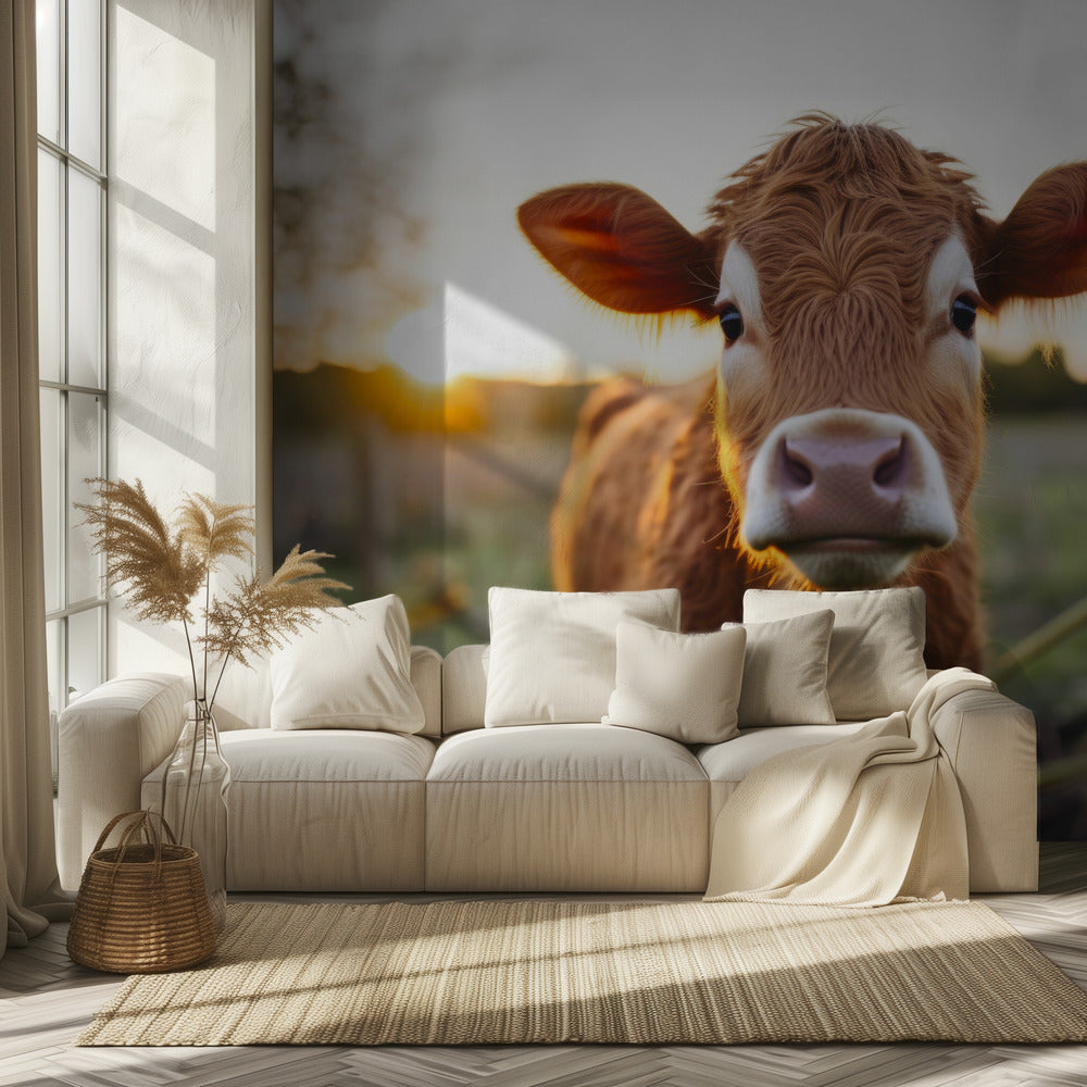 Koe bij zonsopgang | Achtergrond