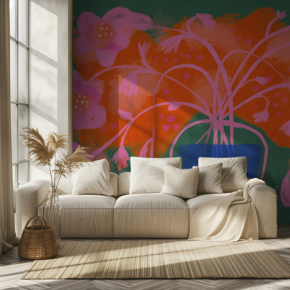 Floral Burst Symphony | Wallpaper
