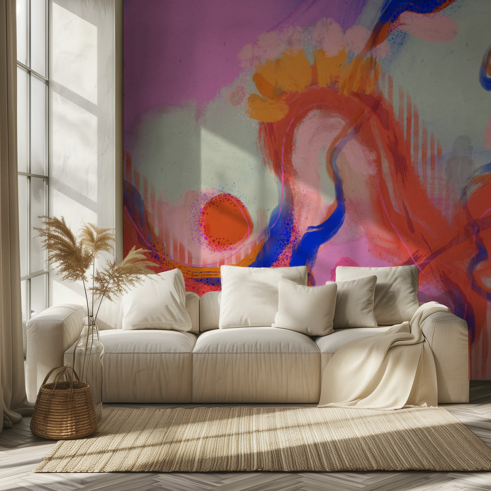 Speels golvenlandschap | Behang