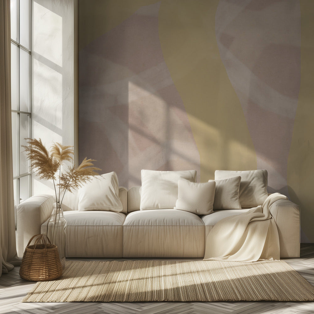 Neutral Abstract Watercolor In Nude and Pastel 11 | Wallpaper
