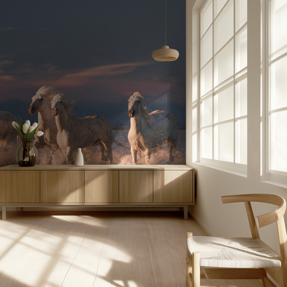 Engelen van de Camargue | Behang