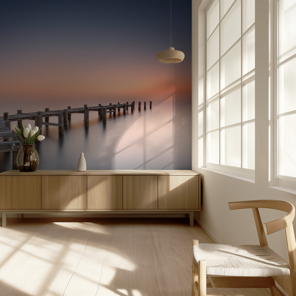 Oude pier II | Behang