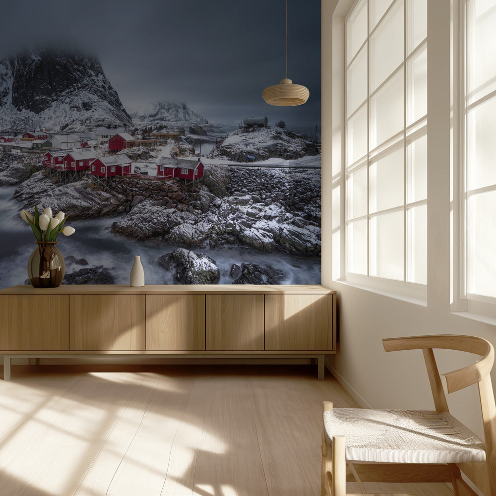 winter Lofoten-eilanden | Behang