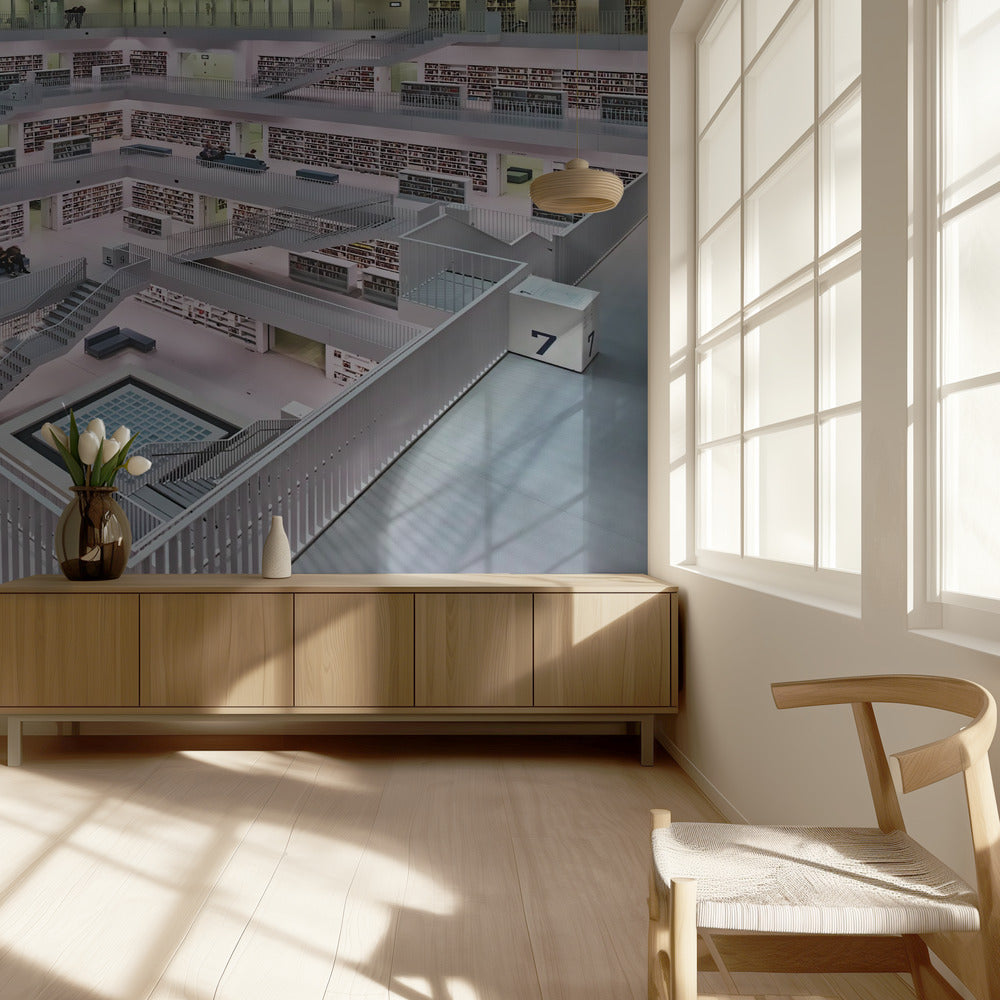 Stadtbibliothek Stuttgart binnenruimte I | Behang
