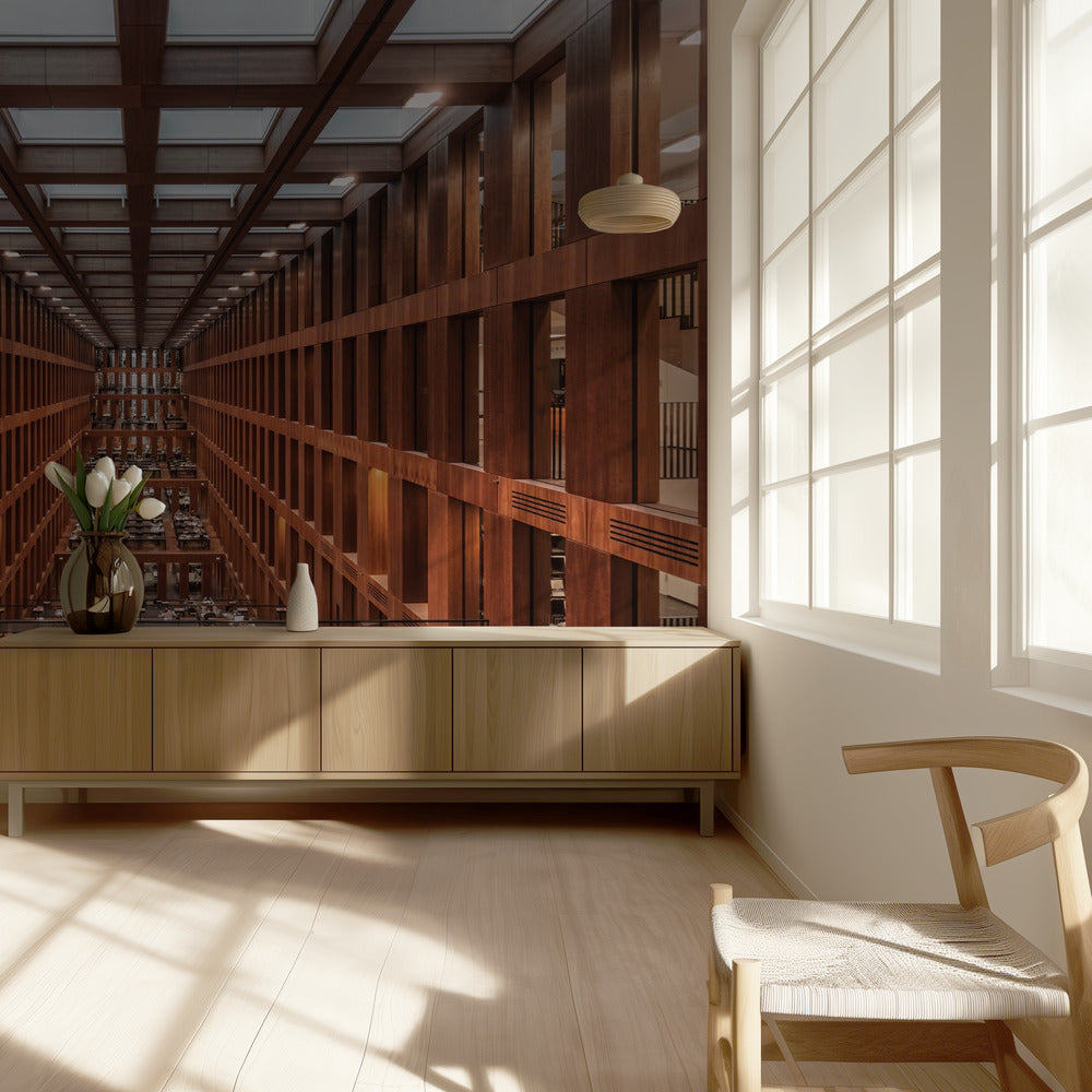 Bibliotheek in Berlijn. | Behang