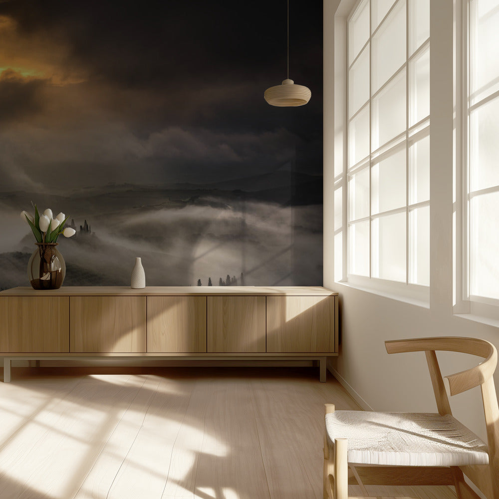 Golven van mist | Behang