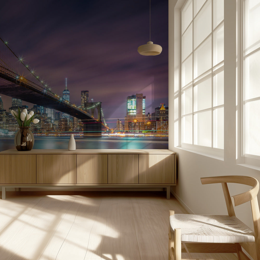 Brooklyn Bridge at Night | Wallpaper