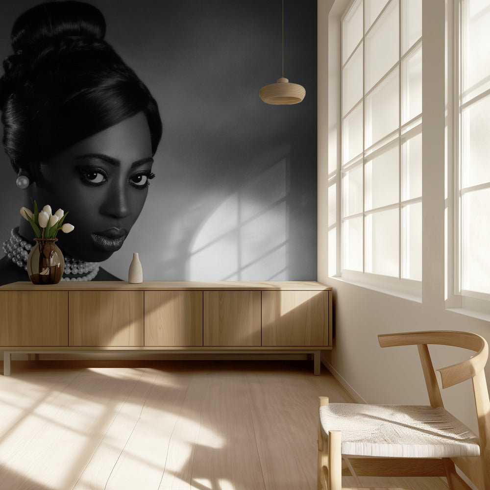 De witte parels | Behang