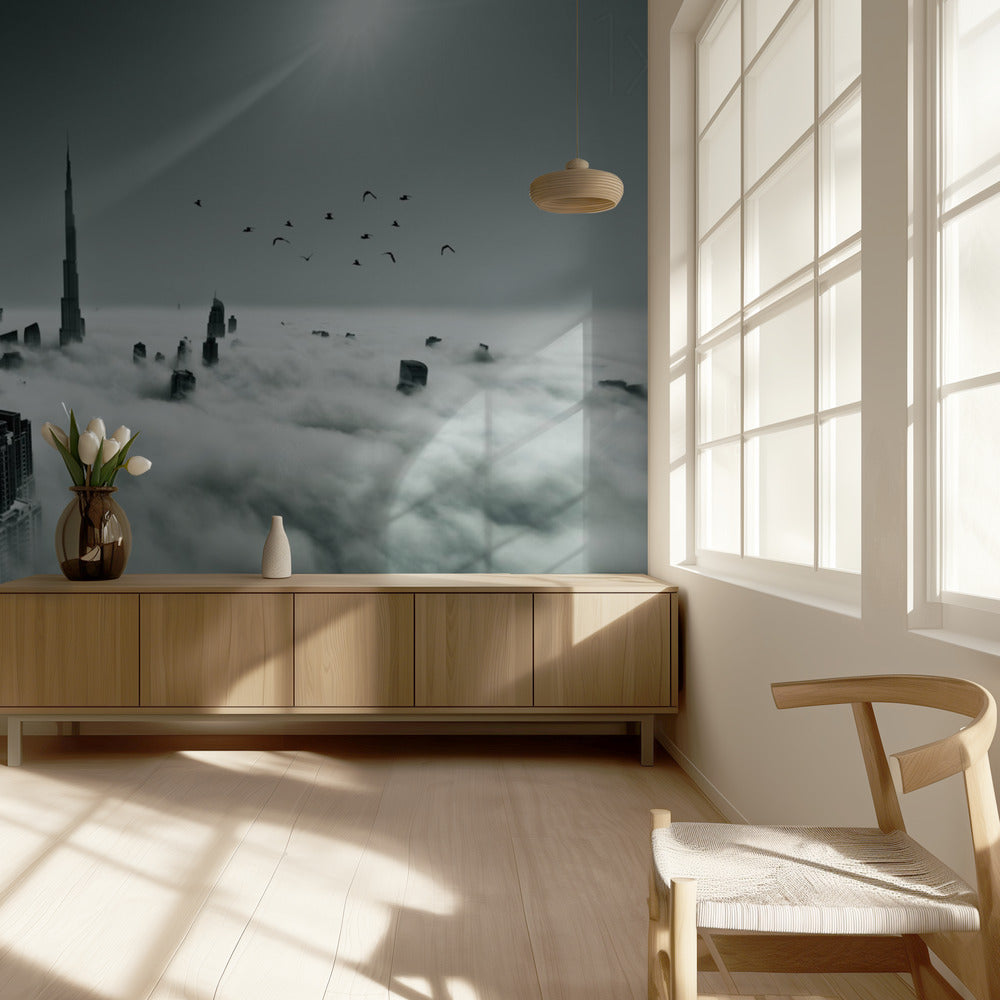 Omhoog, omhoog en boven | Behang