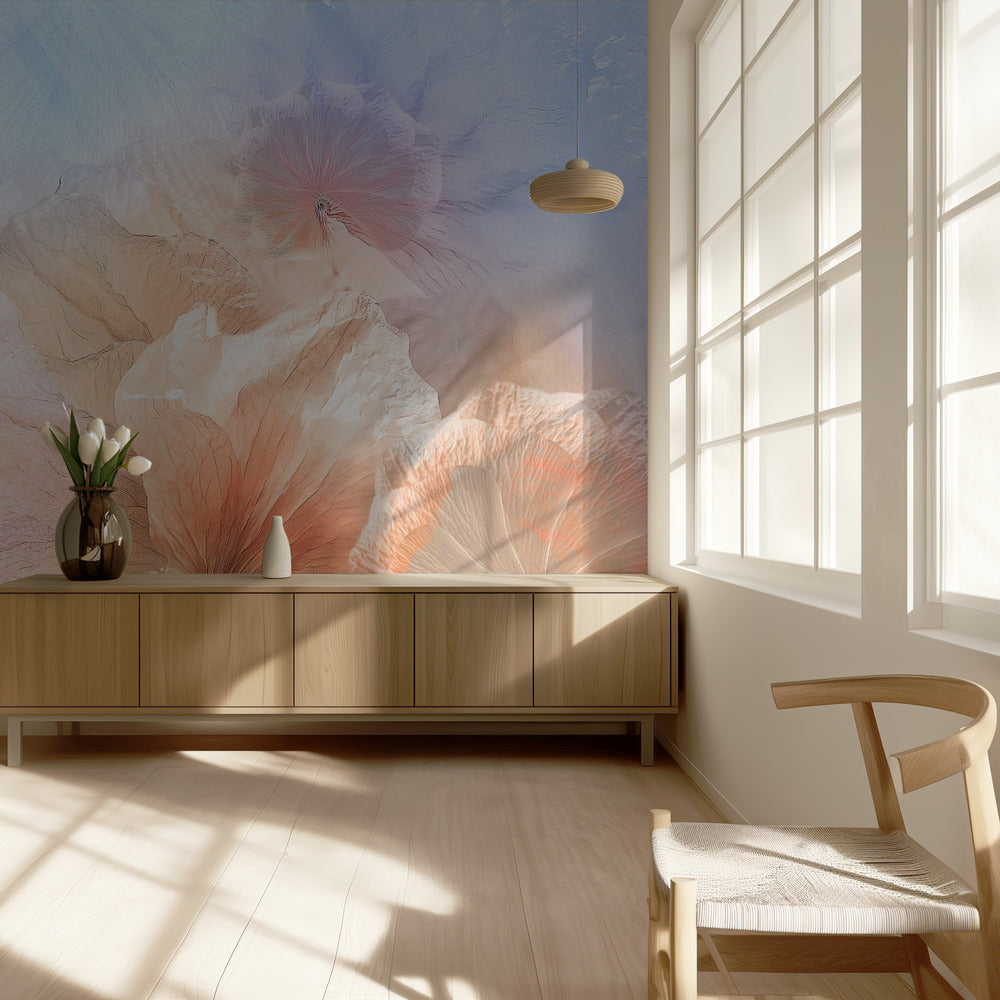Etherische bloemen | Behang