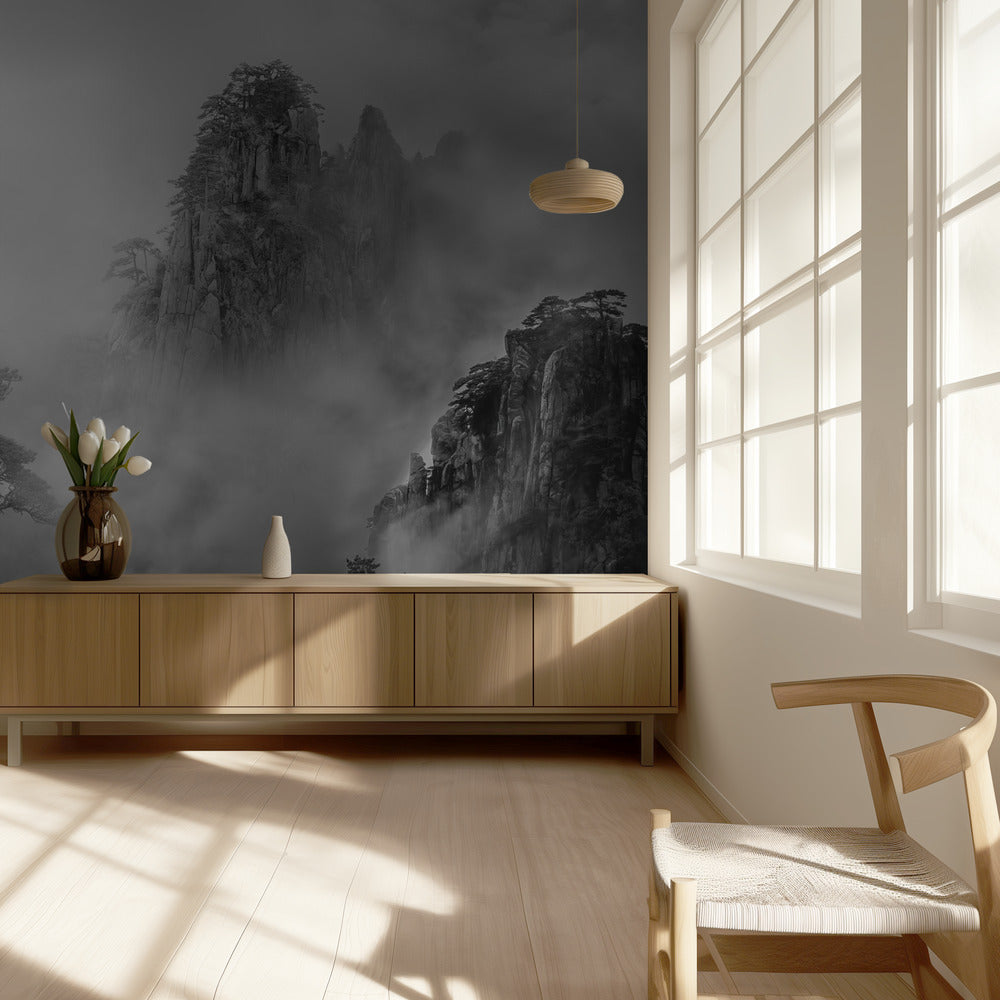 Huang Shan in de mist | Achtergrond