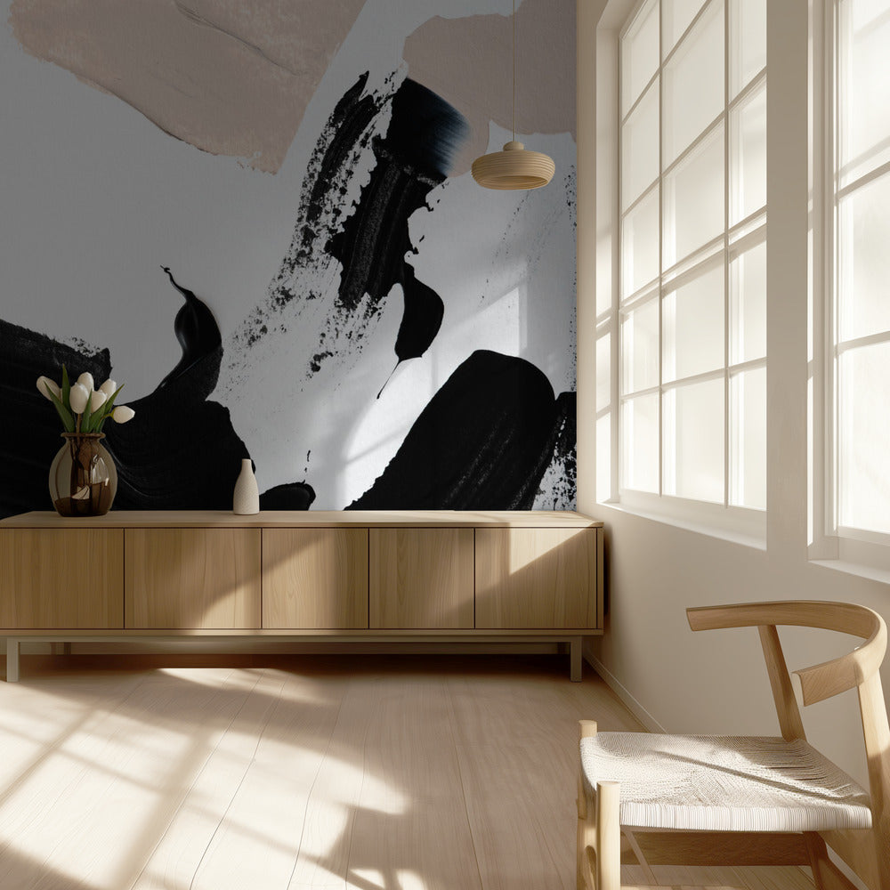 Zwart en Naakt | Behang