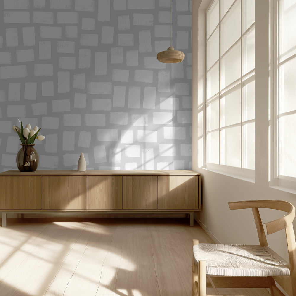 Abstracte Bakstenen Dans | Behang