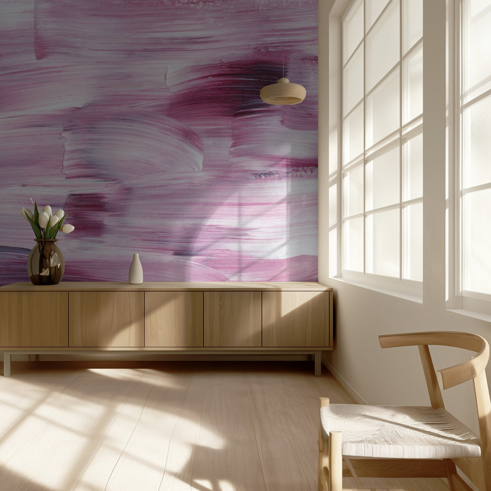 Expressieve kleurrijke penseelstreken | Behang