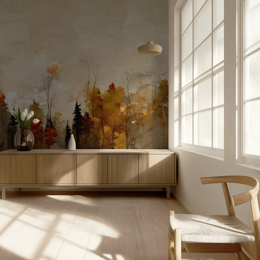 Fluisterende bomen | Behang
