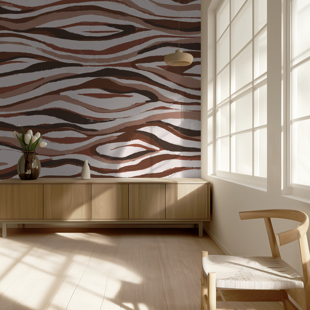 Aardse golven | Behang
