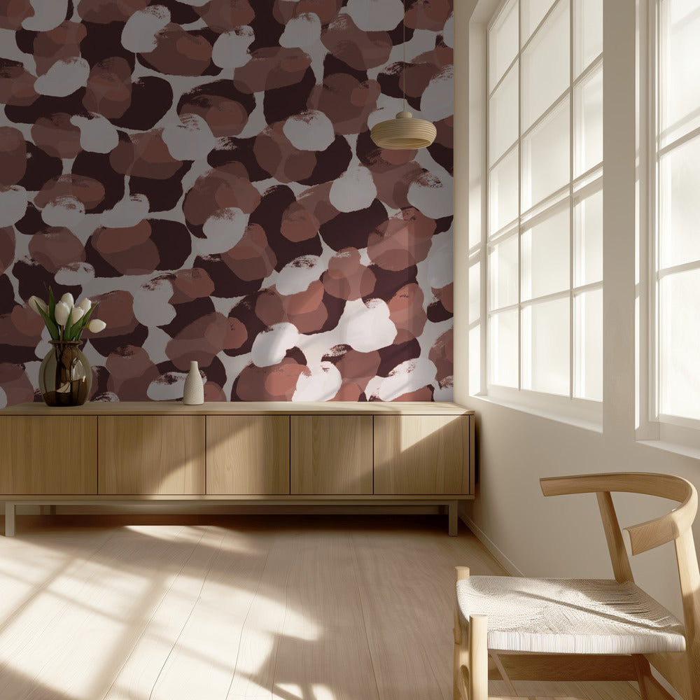 Abstracte kiezeldans | Behang
