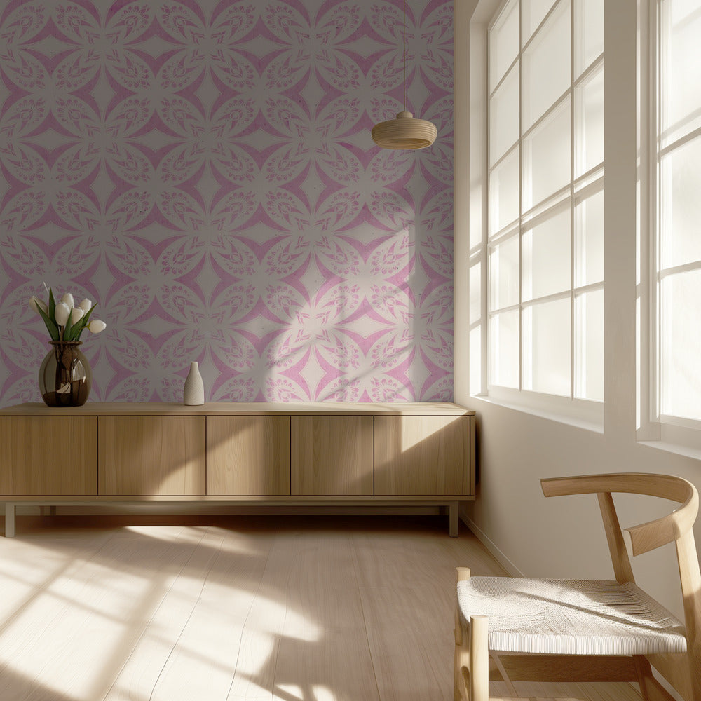 Bloemblaadjeswerveling | Behang