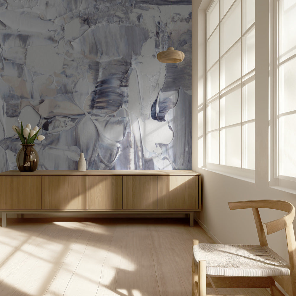 Gestructureerd canvas met impasto-stijl | Behang