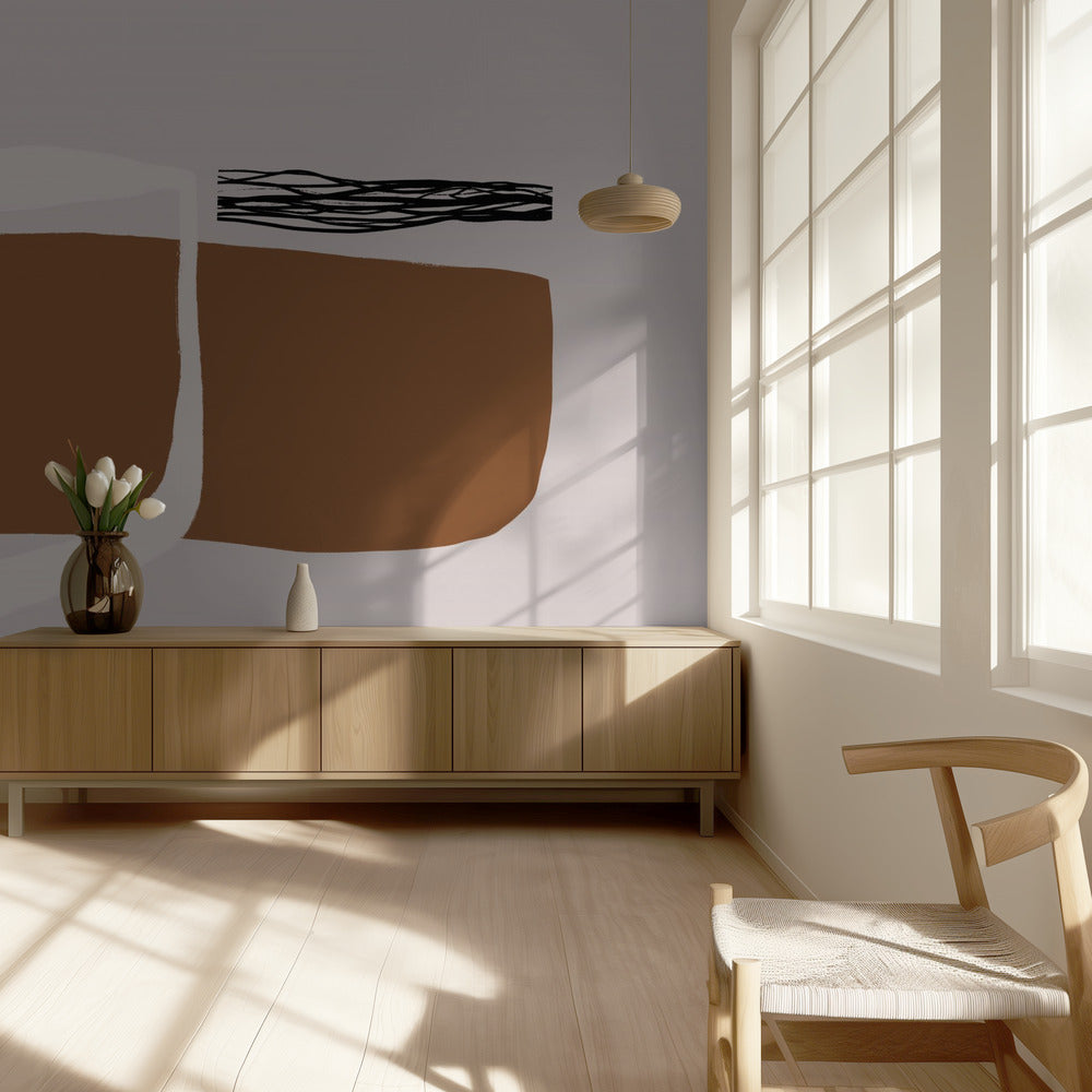 Aards minimalisme | Behang