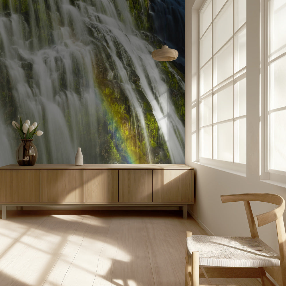 Regenboogwatervallen | Behang