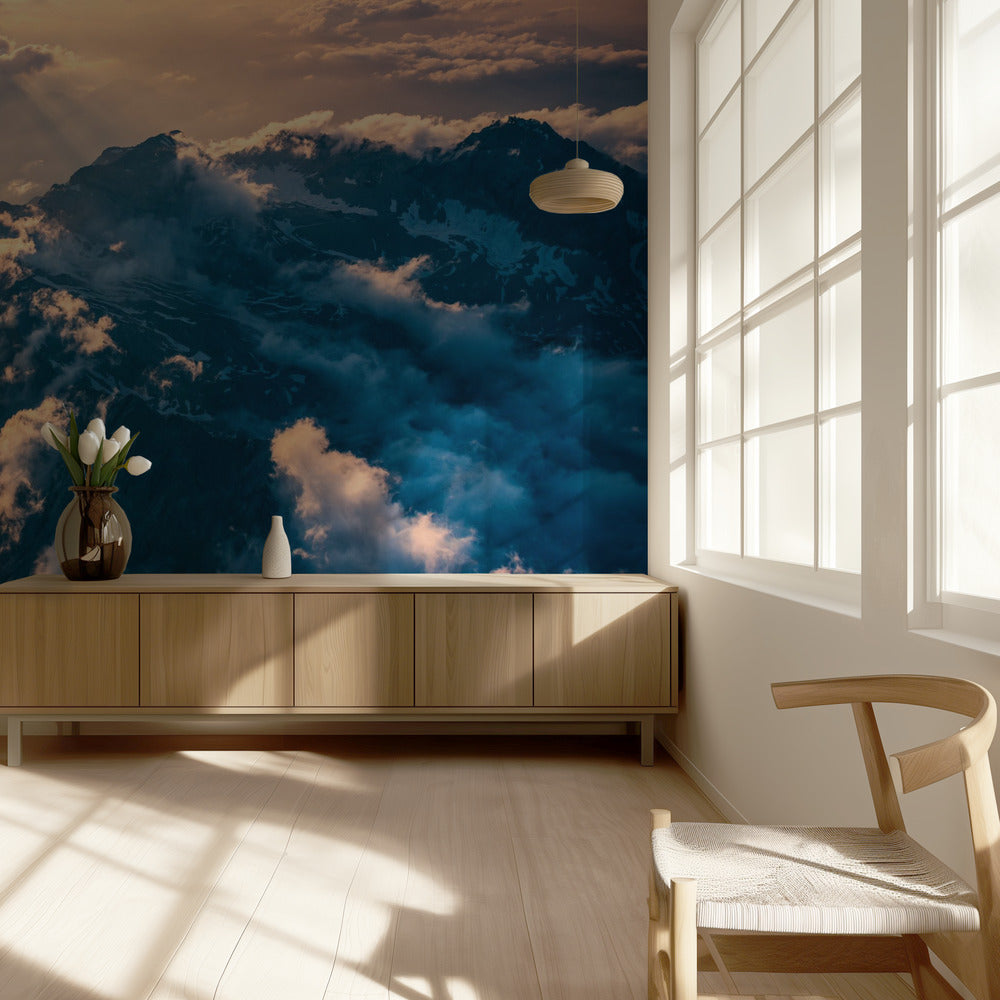 Bewolkte jurk | Behang