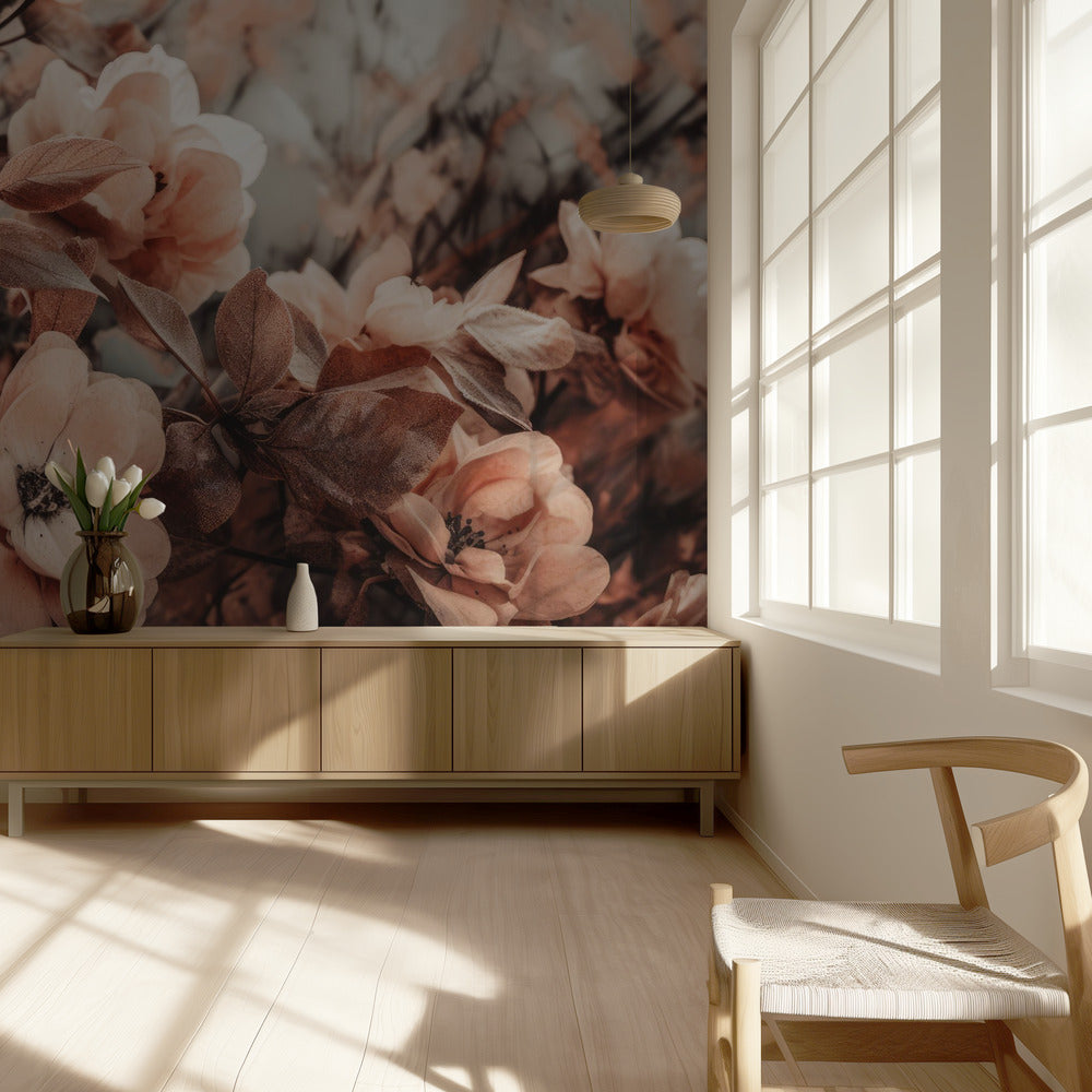 Bloemblaadjes in harmonie | Behang