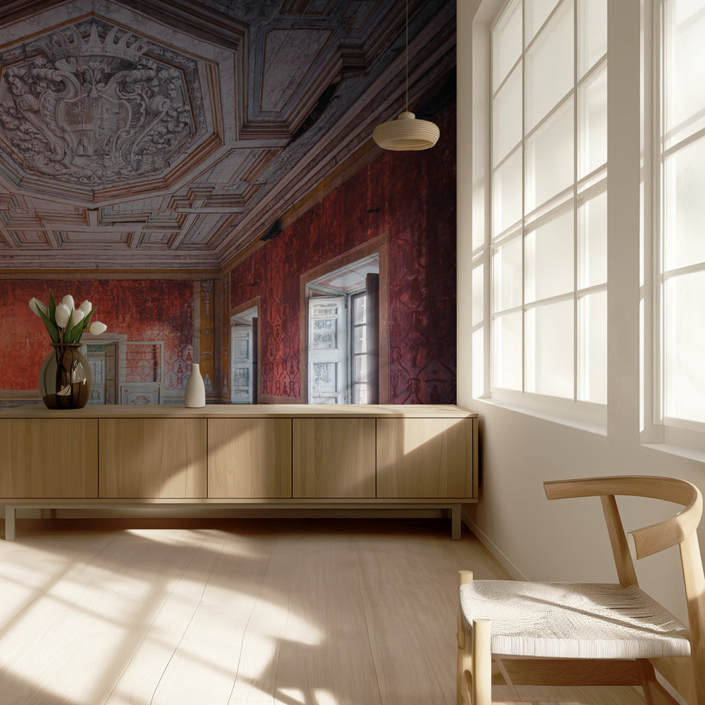 Verlaten Rode Kamer | Behang