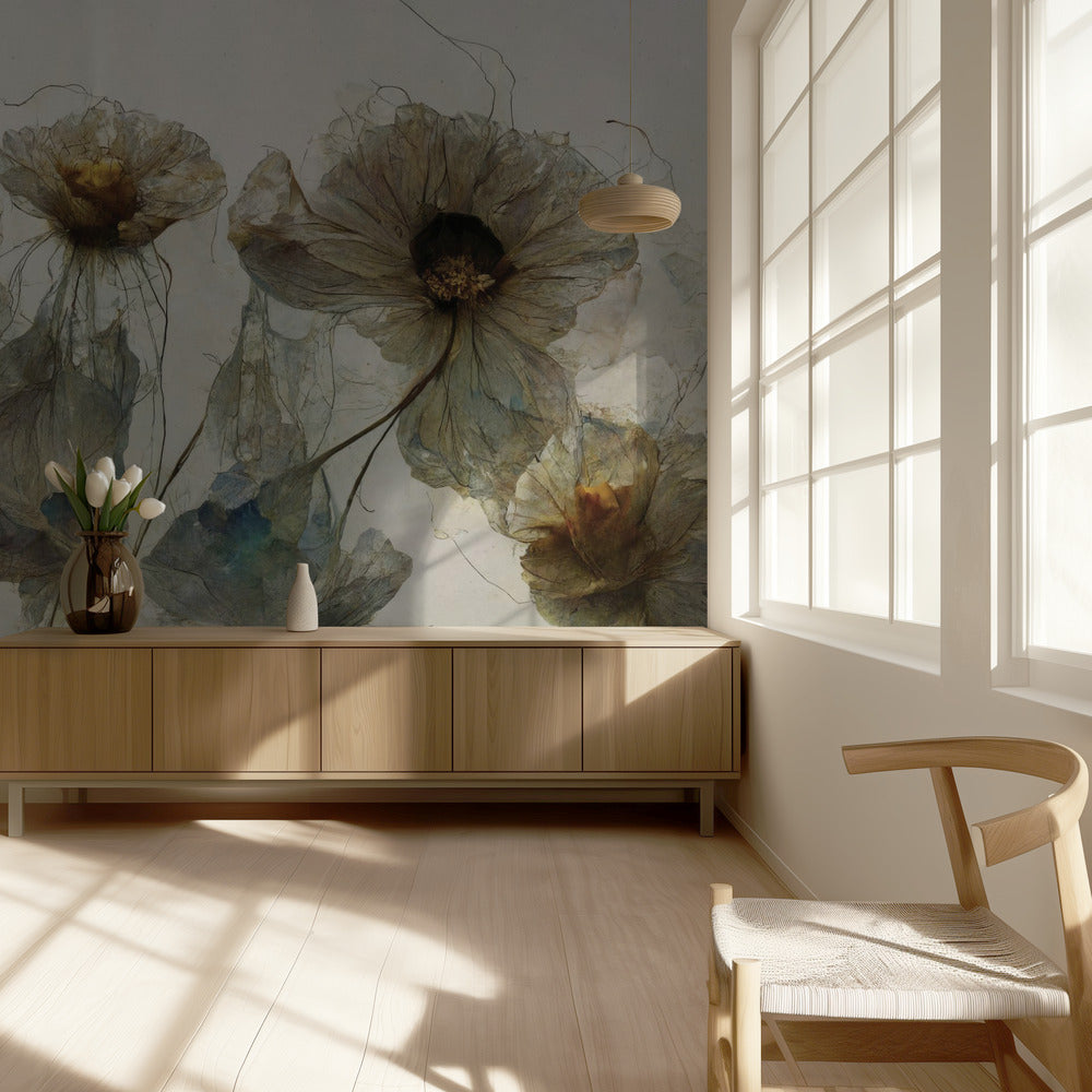 Gefluister van bloemblaadjes | Behang