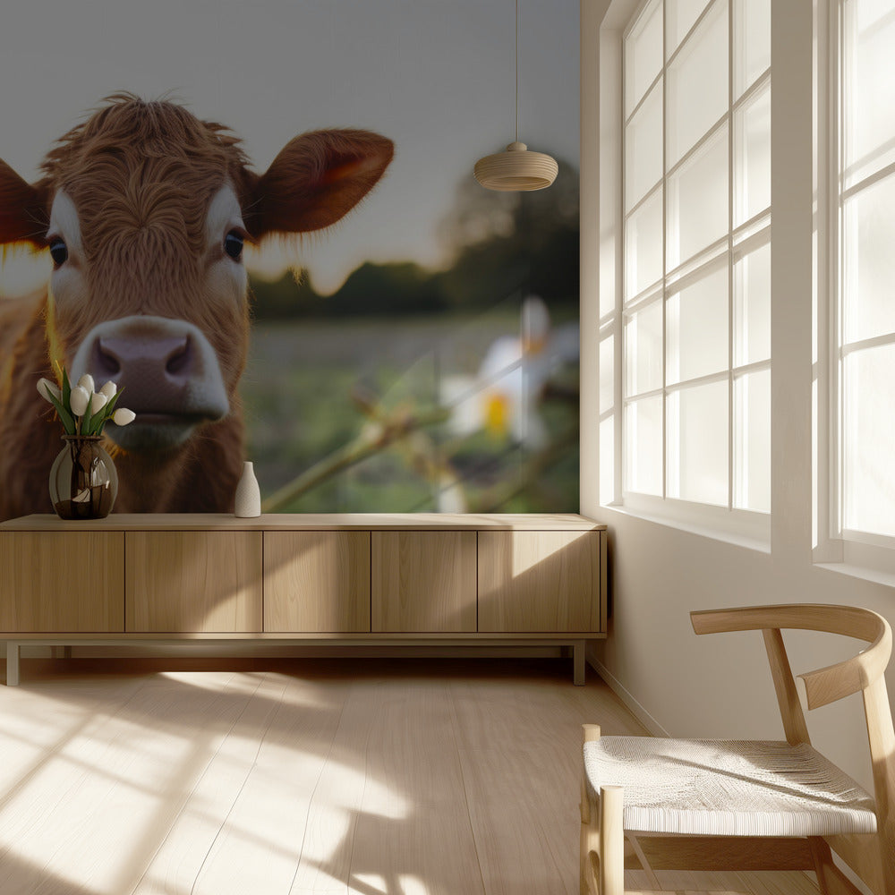 Koe bij zonsopgang | Achtergrond