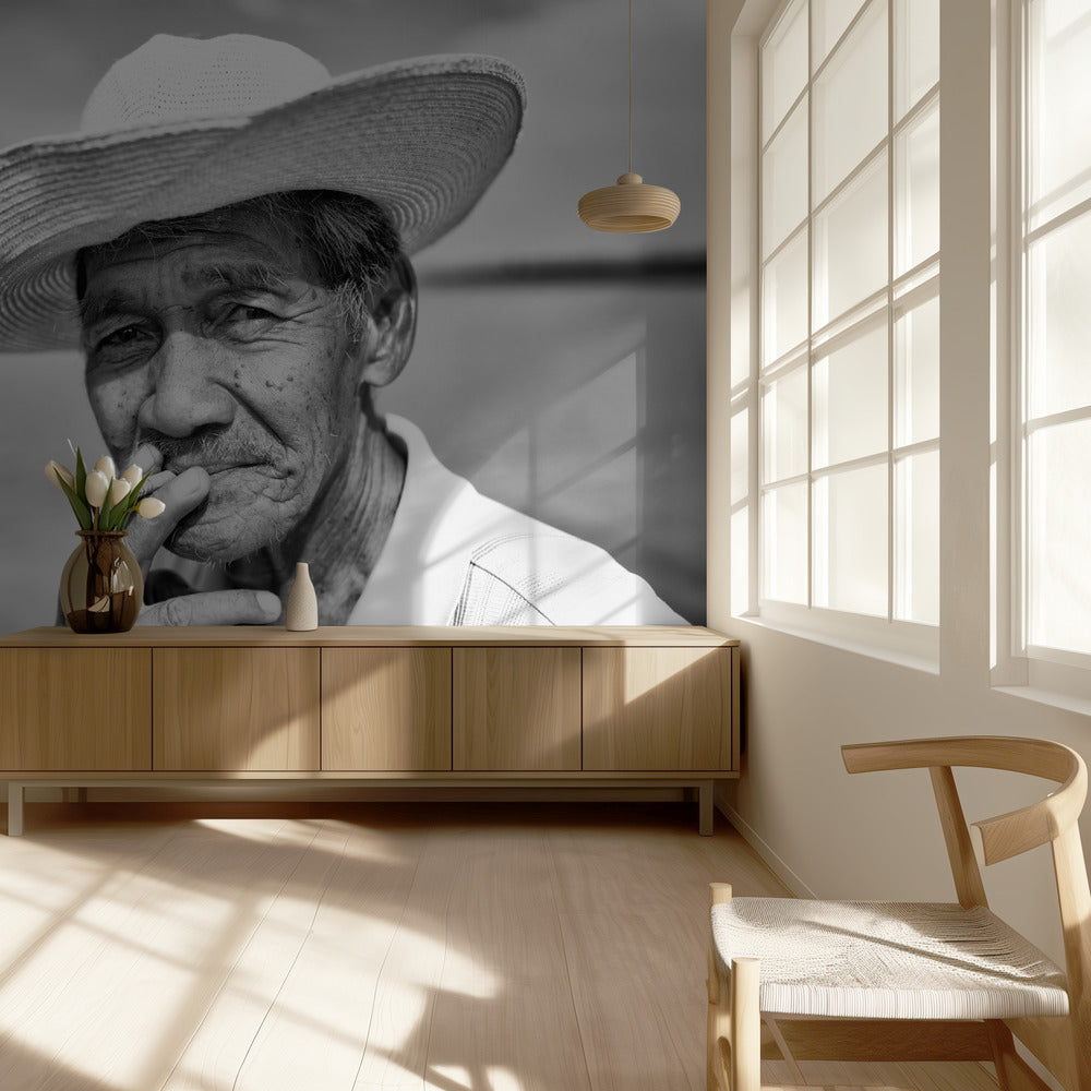 Oude visser | Behang