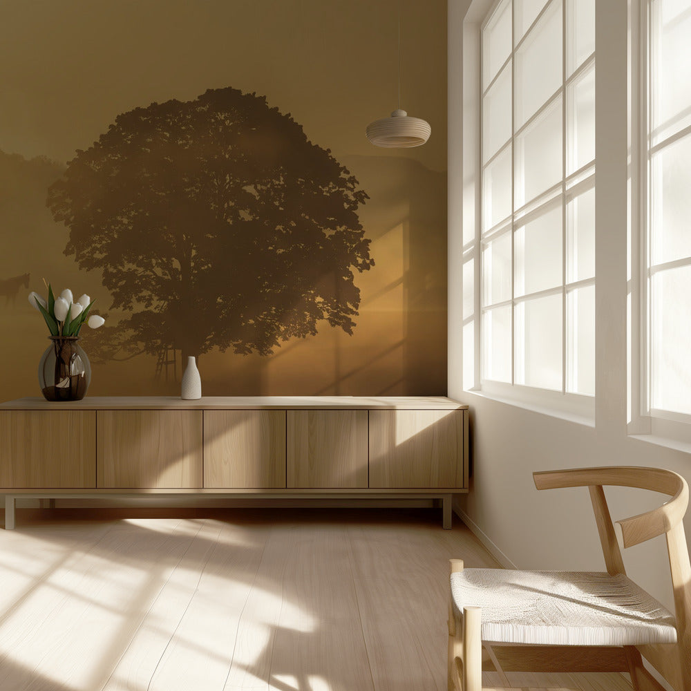 herfstochtend | Behang