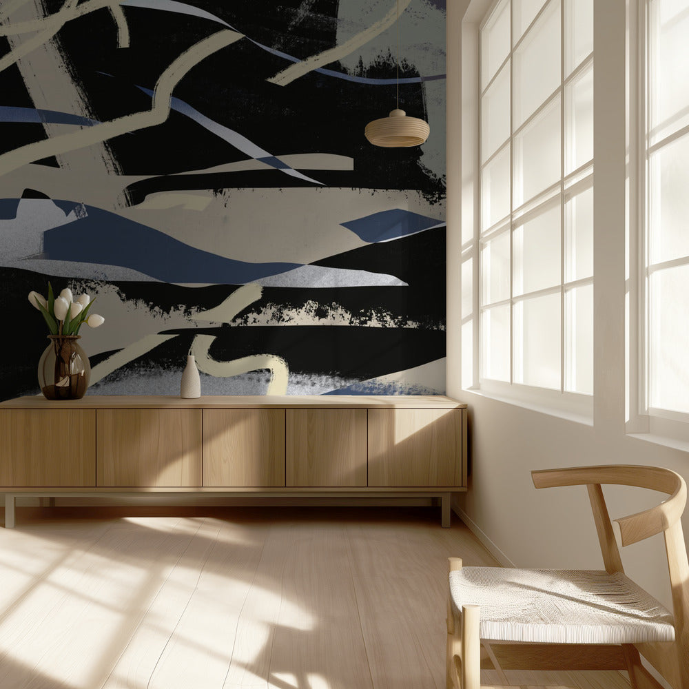 Abstract gebergte | Behang