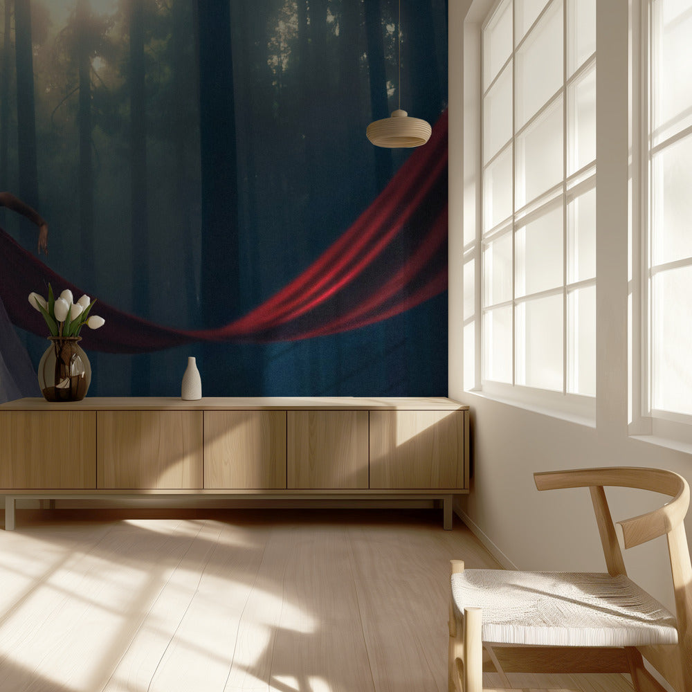 Bosvrouw | Behang