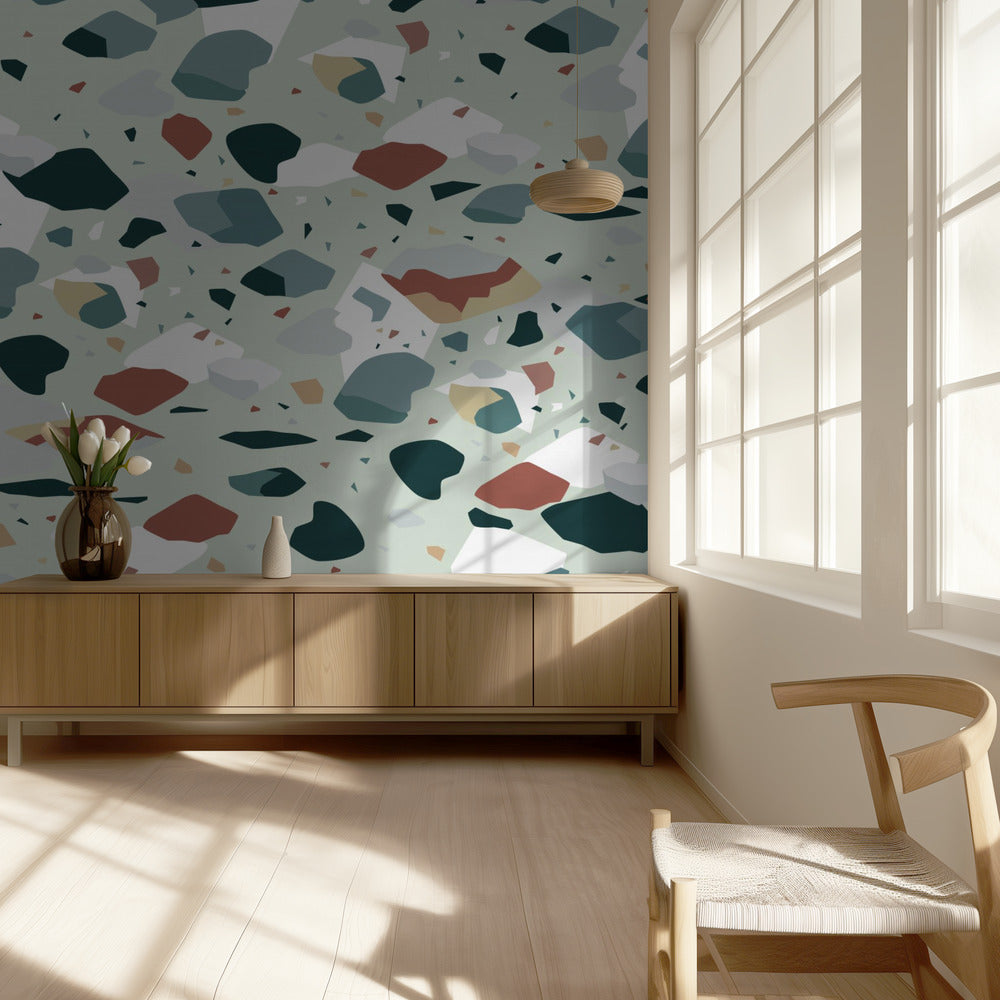 Terrazzo_Light Green | Wallpaper