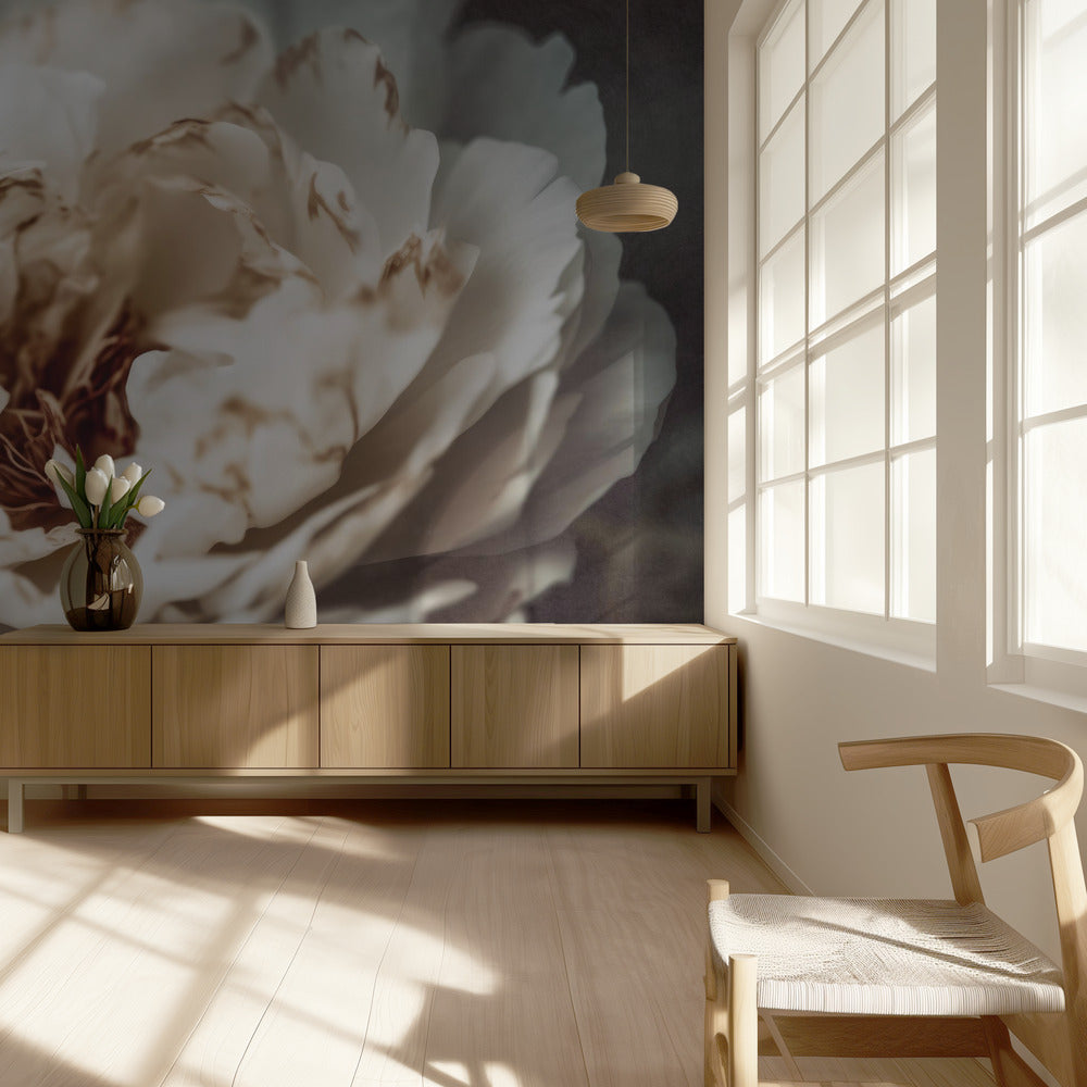 Bloemblaadjes van Sereniteit | Behang