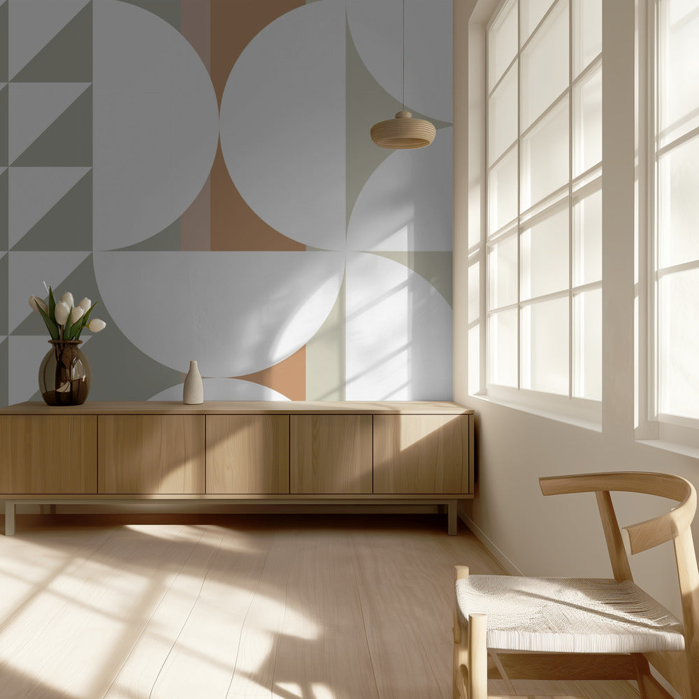 Geo Half nr. 6 | Behang
