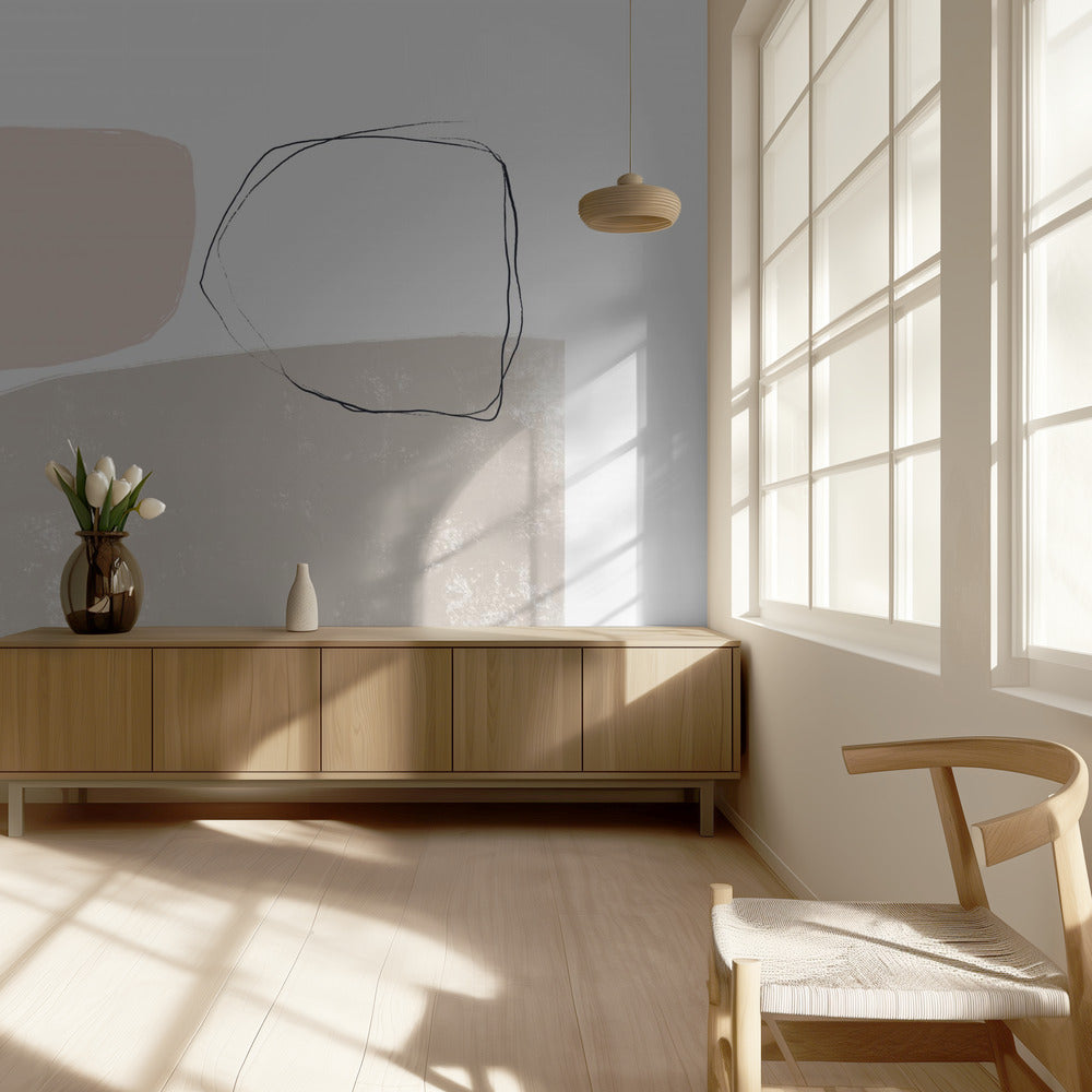 Abstracte geometrische vormen | Behang