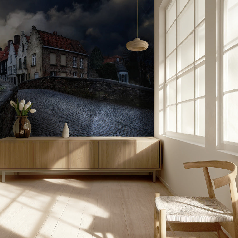 een avond in Brugge | Behang