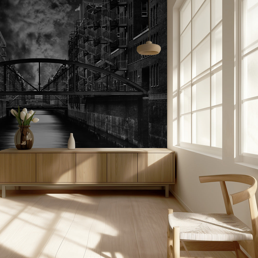 De andere kant van Hamburg | Behang