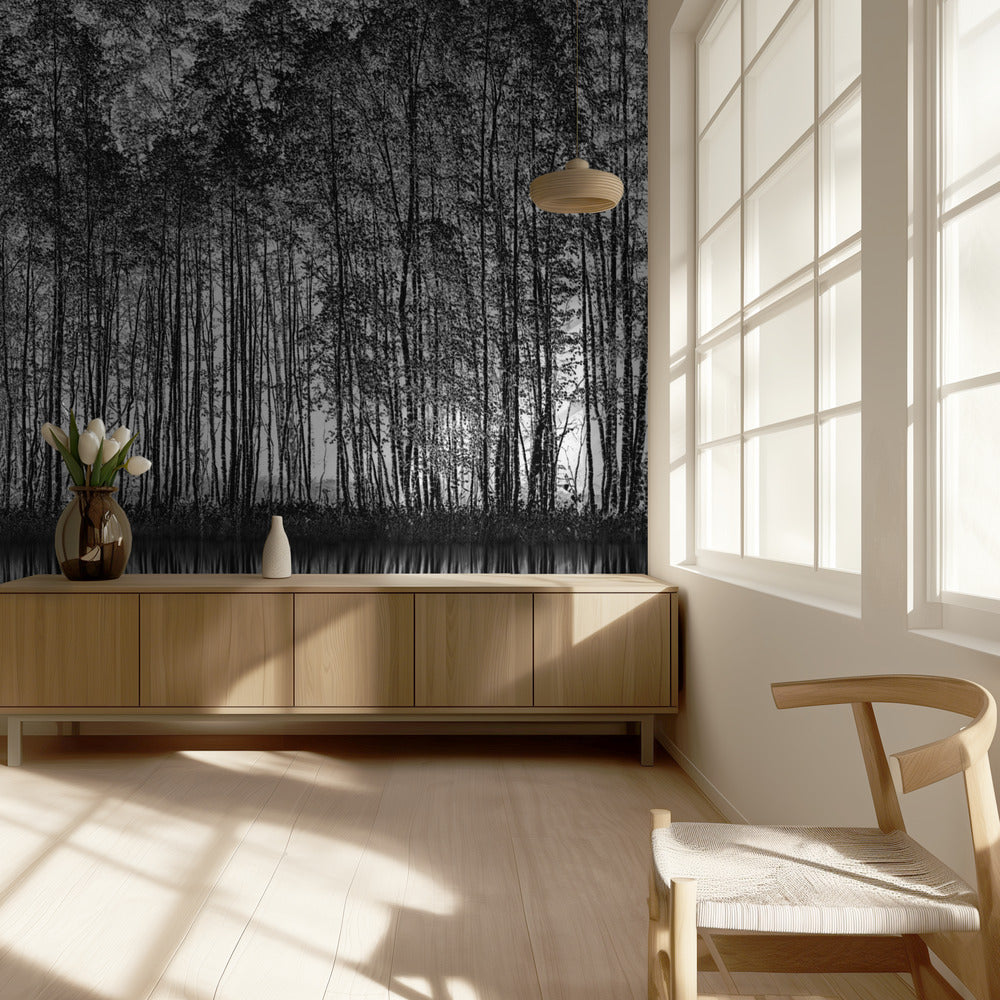 Pointillisme Natuur | Behang