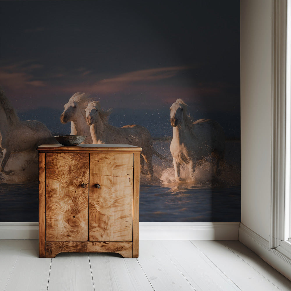 Engelen van de Camargue | Behang