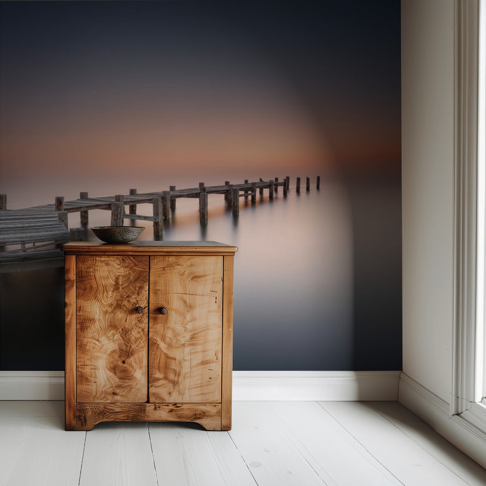 Oude pier II | Behang