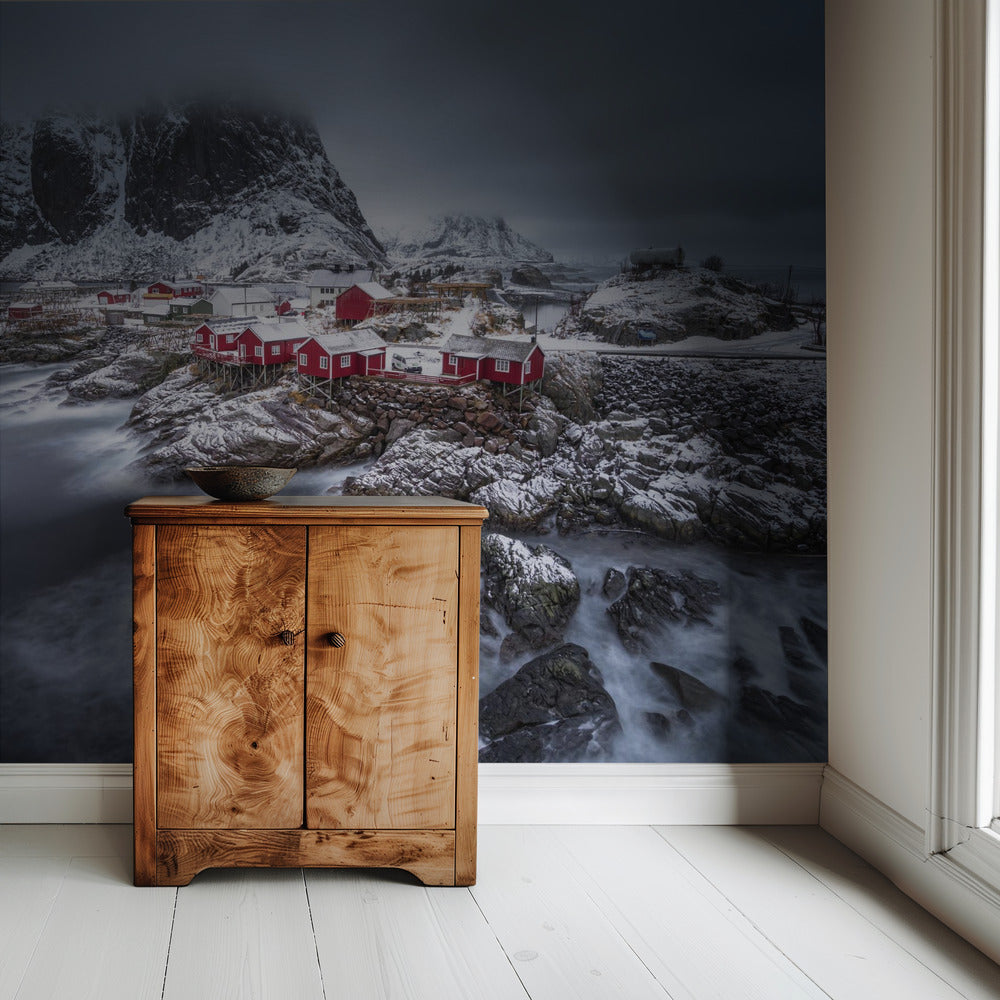 winter Lofoten-eilanden | Behang