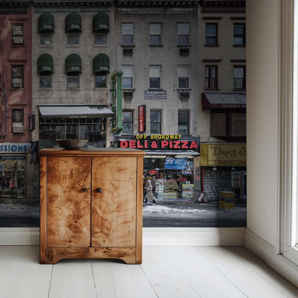 Een koude dag in New York | Behang