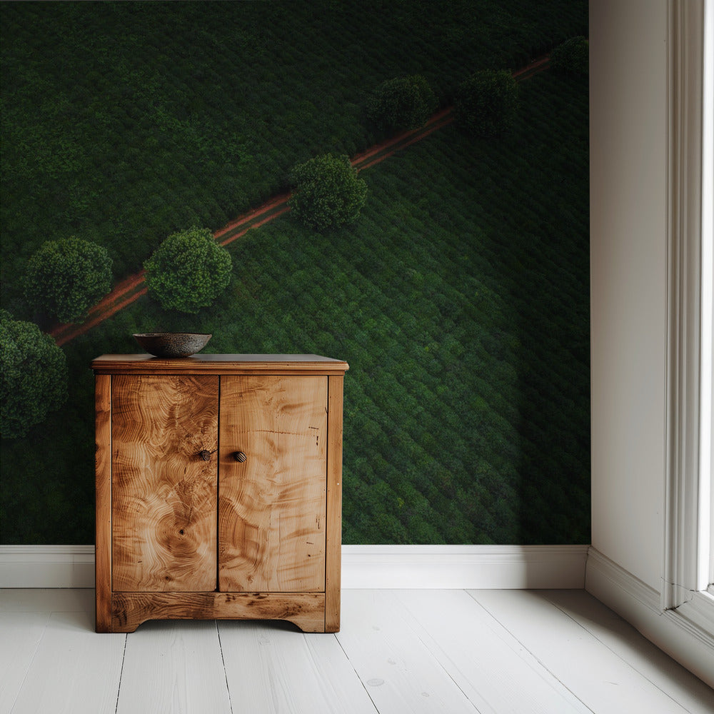 Groene Parels | Behang