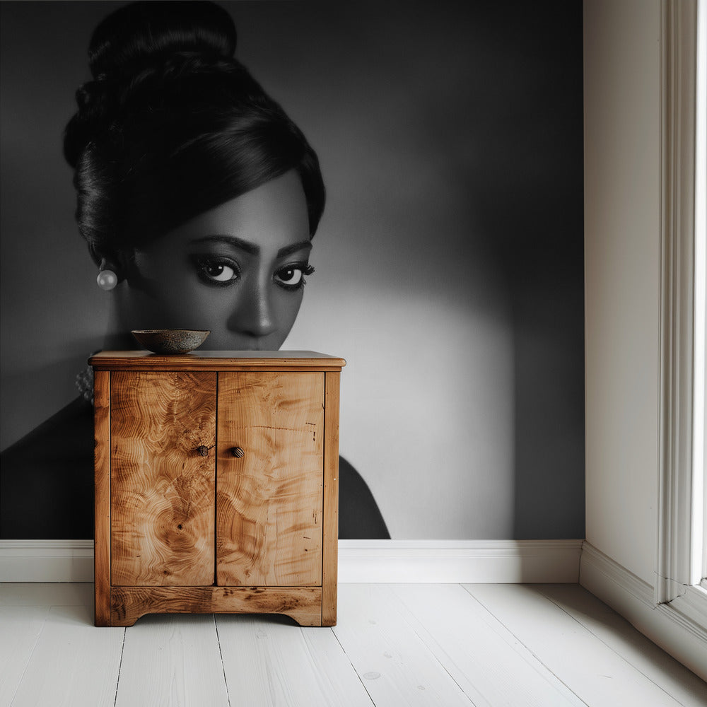 De witte parels | Behang